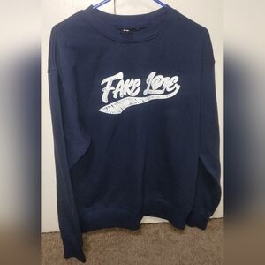 Official BTS Pop-Up Shop Varsity Sweatshirt Version 2 Fake love Women's Sz. L